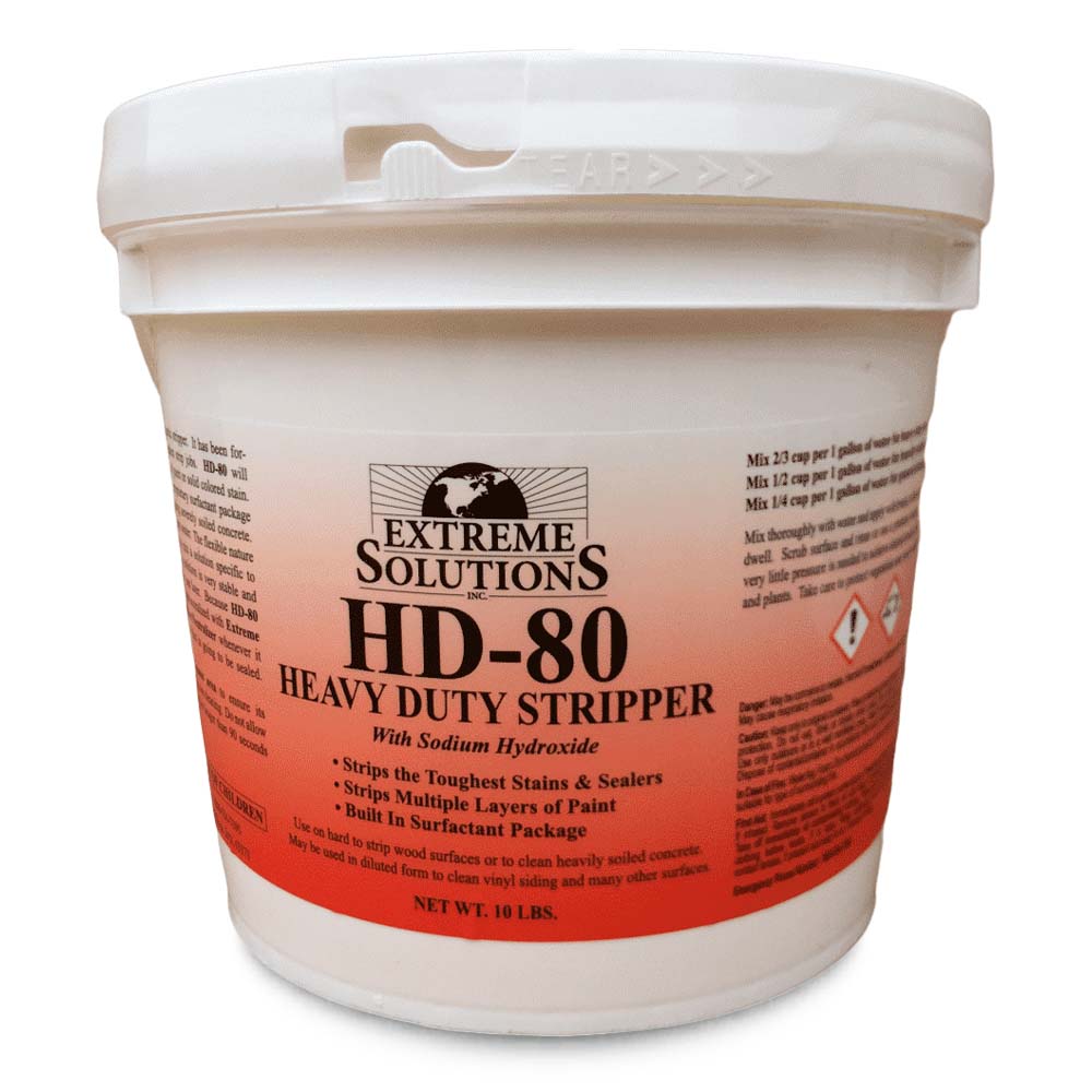 3000 SQ FT Wood Stripping and Brightening Restoration Kit Woodrich Brand HD-80 Heavy Duty Wood Stripper 10 lb