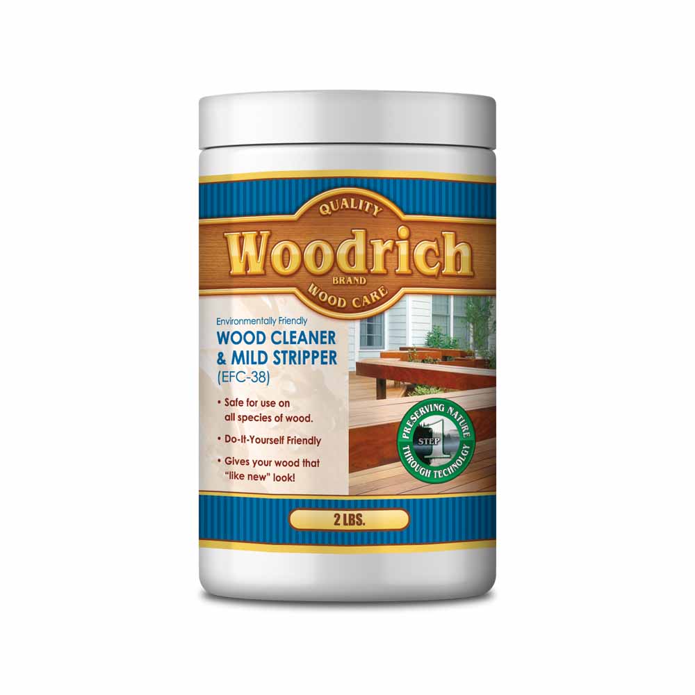 750 SQ FT Wood Restoration Project Kit Woodrich Brand EFC-38 Wood Cleaner 2 lb