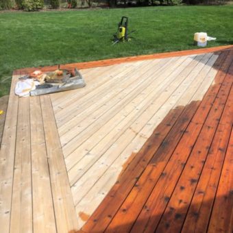 Lets think about why we would want to stain a wood deck.