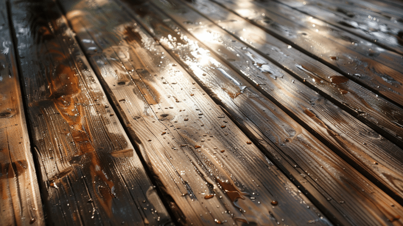 Deck Cleaner and Brightener Before Staining