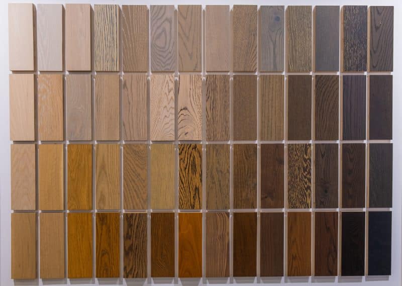Stain color samples