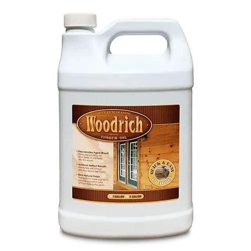 Woodrich Brand Timber Oil Deep Penetrating Wood Stain 1 gallon jug